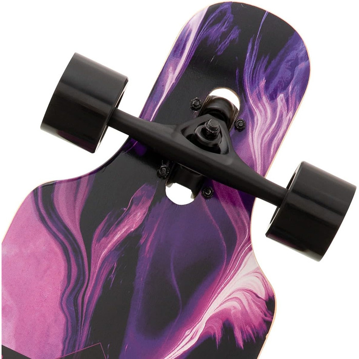 Лонгборд Blue Purple Girl 40" 8-шаровий кленовий скейтборд синій фіолетовий повний комплект з T-tool PU колеса лонгборди для дівчат дорослих юних початківців drop-through cruiser фрірайд дівчачий дизайн оригінал 2025