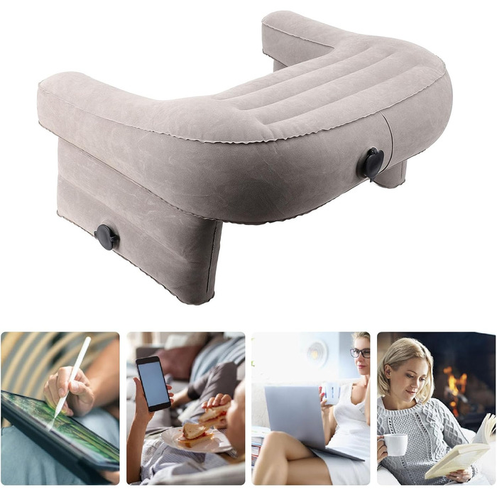 Ігрова подушка для читання, портативна м&39яка повітряна подушка для колін для дорослих, надзвичайно велика надувна подушка для читання при ліжку, подушка для підлокітника, для читання, гри, роботи