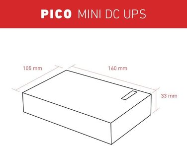 Джерело безперебійного живлення Accurat UPS Mini UPS -18 Вт, 25,6 Втгод, 8000 мАг, 5 В, 9 В, 12 В постійного струму, PoE 15 В/24 В, USB A, світлодіодний резервний акумулятор, LifePO4 Power Bank для заряджання смартфонів, планшетів