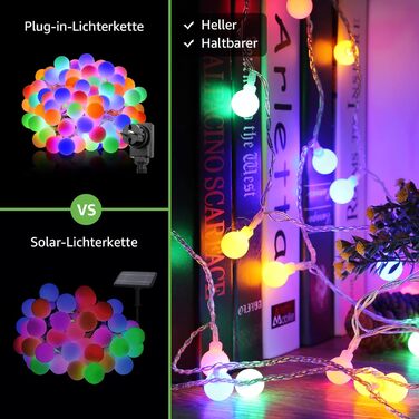 Світлодіодна гірлянда Lepro 100 різнокольорова 13M, зовнішнє освітлення для вечірок з вилкою, 8 режимів і функція позначки, ідеаль