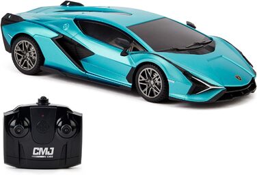 Масштаб Офіційно ліцензований RC Lamborghini Sin FKP 37, синій Ламбо Спортивний гоночний іграшковий автомобіль Модель автомобіля для хлопчиків дівчаток і дорослих подарунок Sin Blue, 124