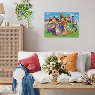Пазл на 1000 елементів для дорослих і дітей від 14 років, Super Mario Puzzle, подарунок фанатам Super Mario, 12000455 - Super Mari