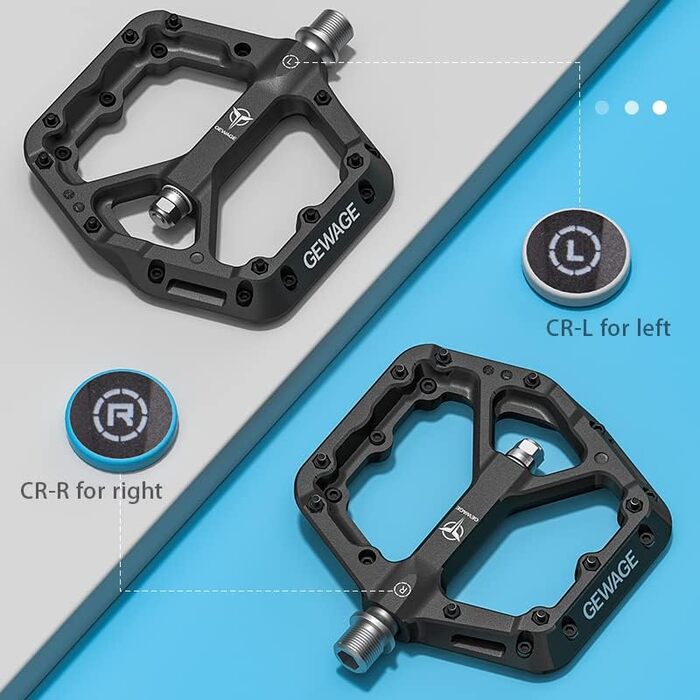 Педалі GEWAGE MTB з нейлоновою платформою, чорний