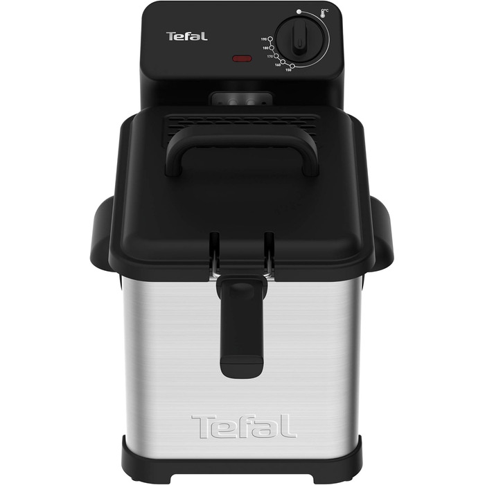 Фритюрниця Tefal FR5030 Family Pro Access 4.0 л 3000 Вт Напівпрофесійний з олією Знімний контейнер для масла Технологія зони охолодження легке очищення, хрустка картопля фрі Нержавіюча сталь/чорний