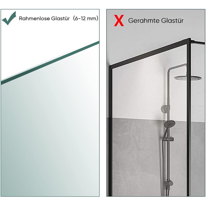 Настінні гачки для душу Kegii - настінні гачки для душу без свердління набір з 2 шт. з гумовим захистом тримач для рушників-скребк