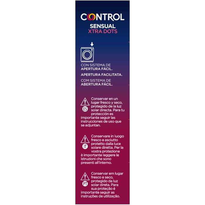 Презервативи CONTROL Sensual Xtra Dots, 12 шт. , 50 г, 00010364000000