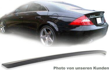 Задній спойлер підходить для Mercedes W219 / C219 CLS, заднє крило, кромка спойлера для тюнінгу автомобіля, пофарбована в колір A-Still, ABS пластик, Obsidian Black 197, 70188