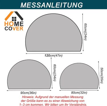 Напівкруглий килимок для дверей, нековзний килимок для приміщень, абсорбуючий, товстий, що прається, для входу, кухні - C - 50 x 80 см (півколо)