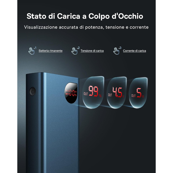 Зовнішній акумулятор мобільного телефону для ноутбука, MacBook, Surface, Steam Deck, ROG Ally, iPad, Switch, iPhone, Samsung Galax