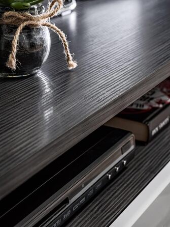 Модульна настінна шафа для вітальні SOLIDO Twin, стінка під телевізор, білий глянець