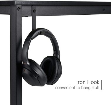 Письмовий стіл HOMIDEC, комп'ютерний стіл для ПК з ящиками і підставкою для навушників, офісний стіл дерев'яний офісний стіл для о