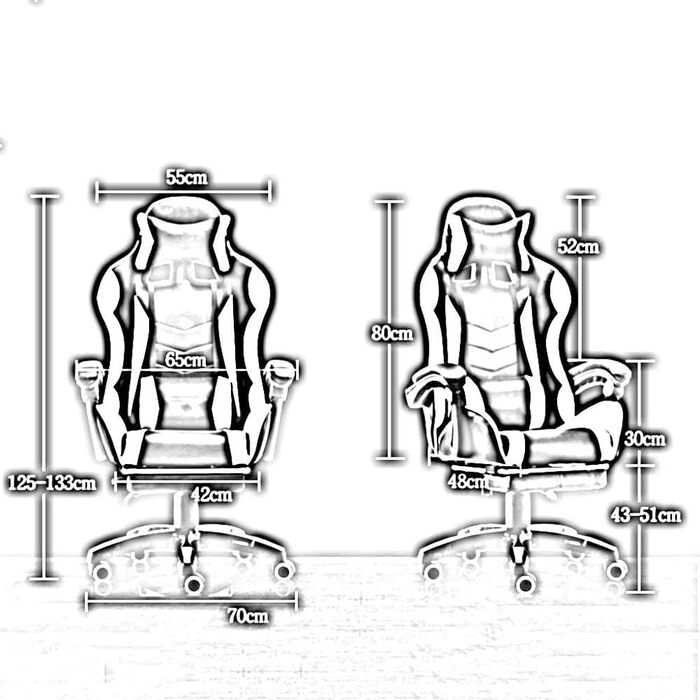 Ігрове крісло, крісло для змагань, офісне комп&39ютерне крісло, ергономічне, з сидінням, зручне для домашнього використання та з можливістю відкидання спинки