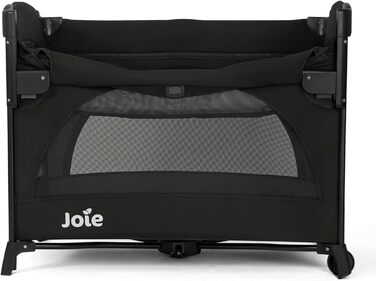 Дорожнє ліжечко Joie Kubbie Sleep, приліжкове ліжечко 2-в-1, відкидна боковина, знімний вкладиш, компактно складається від народження до 3 років (0-15 кг), колір сланцевий