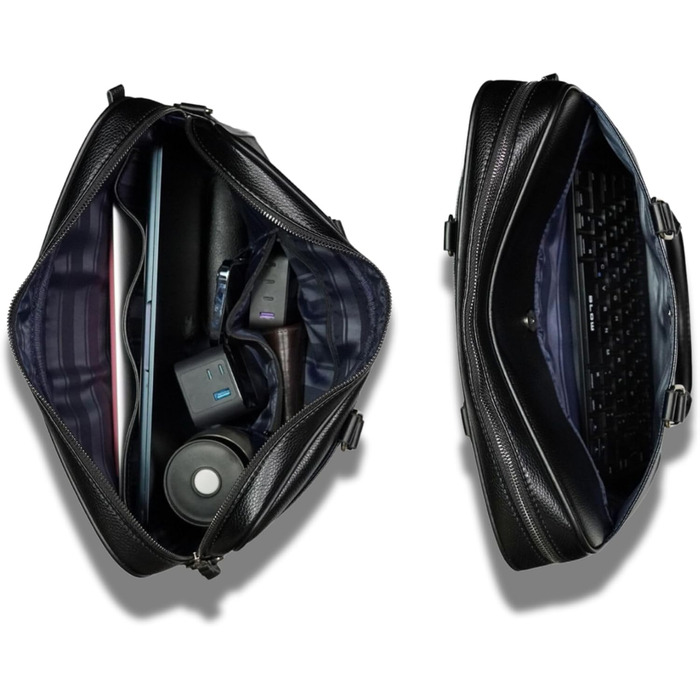 Преміальна сумка для ноутбука з екошкіри, унісекс через плече, портфель в елегантному дизайні, для ноутбуків 14/15,6/16 дюймів, ро