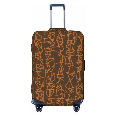 Чохол для валізи з квітковим принтом, міцний, підходить для валіз розміром 45,7 - 81,3 см, розмір M, чорний, середній