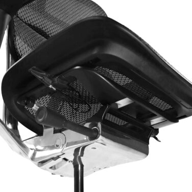 Ергономічне офісне крісло hjh OFFICE ERGOHUMAN GEN2 Оригінальний дизайн, цілодобове офісне крісло з гнучкою поперековою опорою, сітка чорного кольору I Сітчаста тканина Single