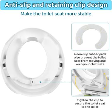 Дитяче сидіння для унітазу, дитяче сидіння для унітазу, дитячі сидіння для унітазу з м&39якою подушкою і бризковиком, горщик для х