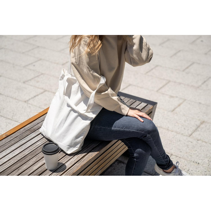 Високоякісна багаторазова бавовняна сумка-шопер для покупок, 100% натуральний льон,  екологічна багаторазова сумка для їжі та повсякденного використання, чорна