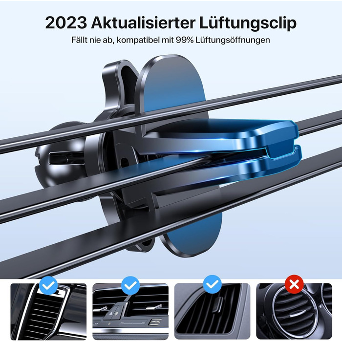 Тримач для мобільних телефонів автомобільний 3 в 1 з присоскою та вентиляцією Універсальний тримач для мобільних телефонів автомоб