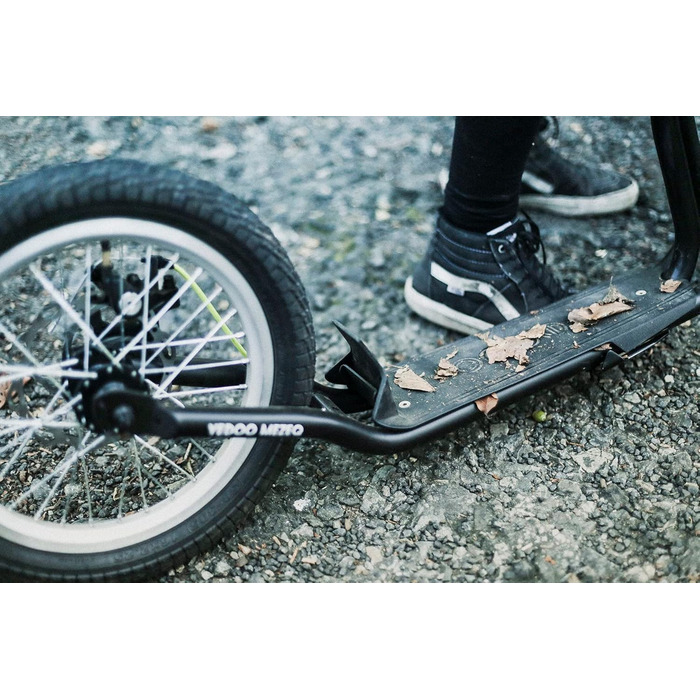 Самокат Yedoo Mezeq - до 150 кг, з пневматичними шинами 20/16 - самокат для дорослих, позашляховий самокат з підставкою і регульов