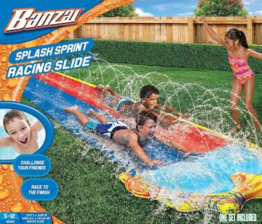 Гоночна гірка Banzai Splash Sprint, 488 см L x 147 см