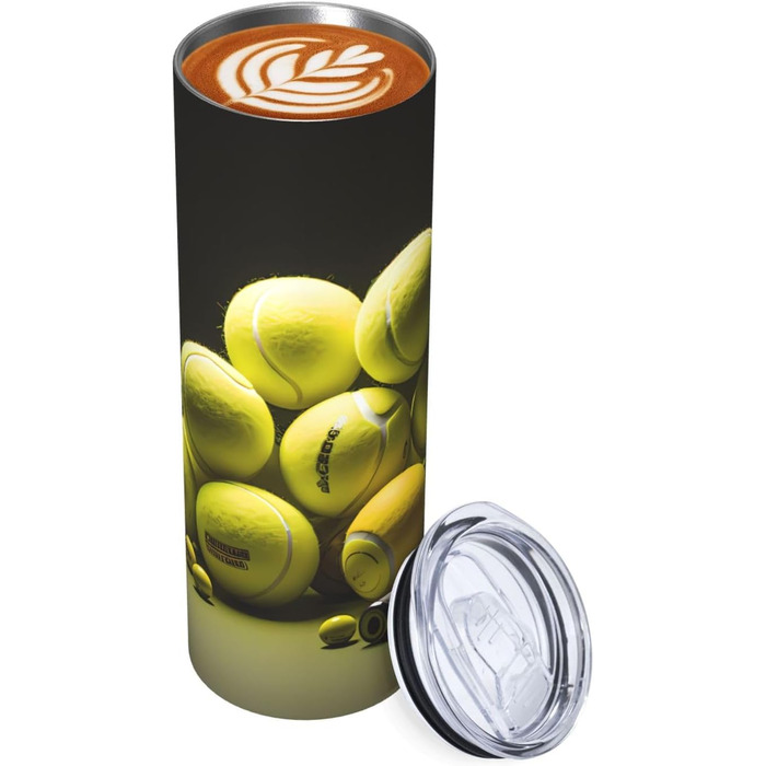 Кухоль з прямою трубочкою, 590 мл, тенісна таблиця, дорожній кухоль з принтом, підходить для кемпінгу, офісу та дому