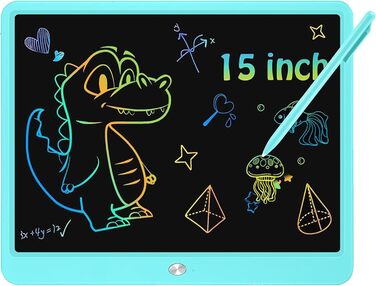 РК-планшет для письма для дітей, планшет для малювання Magic Tablet Дитячі іграшки від 2-12 років Хлопчик-Дівчинка, стирається планшет для малювання для дітей, різдвяні подарунки планшет для малювання електронні подарунки для дітей 15 синій