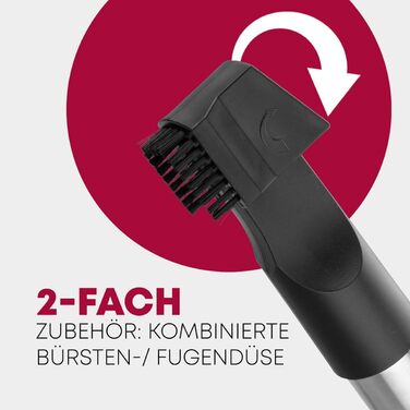 Пилосос з мішком Clatronic BS 1300 N, 700 Вт, 5-рівнева система мікрофільтрації, антрацит (Модель 2024)