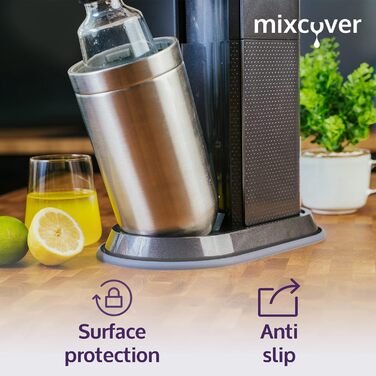 Силіконовий килимок Mixcover сірий для підкладки із захистом від Sodastream DuoDrip Аксесуари Soda Stream для виробників газованої води Duo Аксесуари для Sodastream Duo або Sodastream e-duo Sodastream Duo Grey