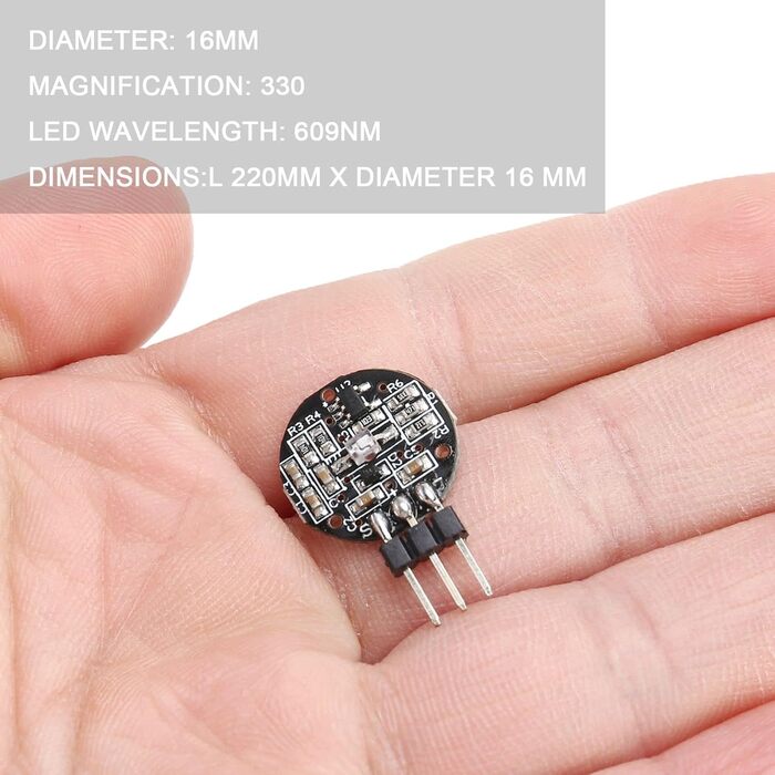 Датчик пульсу, датчик серцевого ритму, датчик серцебиття, чорно-червоний, 136001