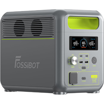 Портативна електростанція, сонячна батарея LiFeP04 1024Wh, змінний струм 1200W (2400W), електростанція для кемпінгу/будинку на кол