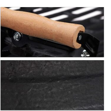 Бочка для барбекю Relaxdays чавунна, регульована по висоті решітка, вентиляція, решітка для деревного вугілля, HBT 40x45x36см, чор