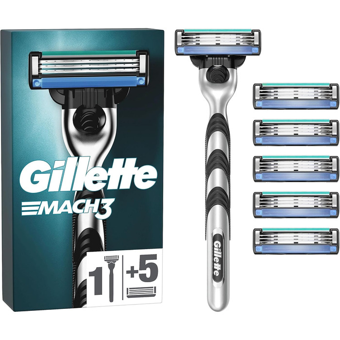 Волога бритва Gillette Mach3 чоловіча, бритва 6 лез бритви з 3-х складним лезом, подарунок для чоловіків старий