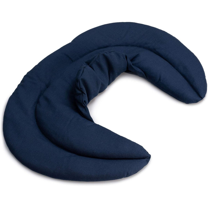 Подушка для шиї зі стійкою, темно-синя - подушка з вишневих кісточок - подушка для шиї, грілка для шиї та плечей - дуже зручна грілка для шиї