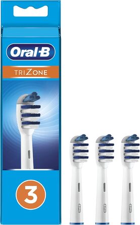 Насадки для електричної зубної щітки Oral-B TriZone, 3 шт. и, видаляють зубний наліт, ідеально підходить для чутливих зубів і ясен, білий