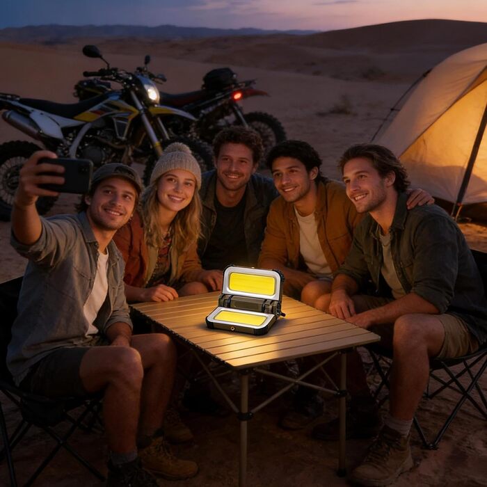 Світлодіодний ліхтар для кемпінгу, міцне освітлення, матеріал ABS, зовнішній ліхтар на сонячній енергії, аварійний ліхтар, водонепроникний для походів, піших прогулянок, відключень електроенергії, нічної риболовлі