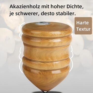 Дерев’яна дзиґа з батіжком Vyloky (XL)