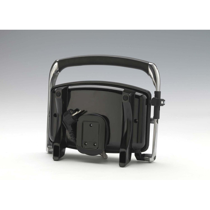 Електрична плита з антипригарним покриттям для тостів і сендвічів - ребриста тарілка - 1000 Вт - срібло, 1911 Toast & Grill Slim -