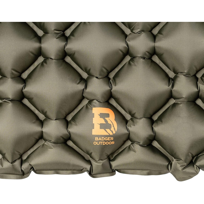 Двоспальний матрац 186x116 см Olive - Надлегкий складаний килимок для сну для кемпінгу, водонепроникна подушка для сидіння на вулиці, термокилимок для походів, двоспальний Olive