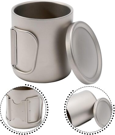 Двостінна кружка для води з кришкою, 220 мл/300 мл/450 мл/550 мл, термокружка для кави, чаю, для збереження тепла напоїв вдома, в офісі, кемпінгу, походів