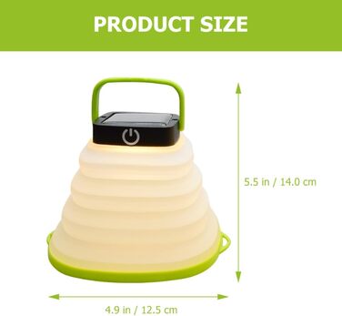 Портативний сонячний ліхтар із функцією заряджання через USB, складний світлодіодний ліхтар для кемпінгу та намету, призначений для використання на свіжому повітрі та в надзвичайних ситуаціях. Легкий та компактний, з практичною ручкою для підвішування.