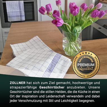 Набір з 12 напівлляних чайних рушників розміром 50x70 см - суперпоглинаючі та безворсові кухонні рушники - можна прати до 95C - у