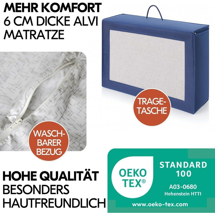 Дитяче ліжечко Hauck Dream n Play з матрацом - Складане дитяче ліжечко з сумкою - Водяно-блакитний