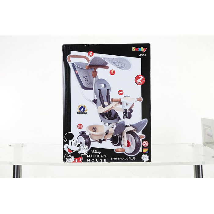 Міккі Маус триколісний велосипед Baby Balade Plus L - 3-ступінчастий баггі для немовлят і дітей від 10, 15 і 30 місяців - дитячий