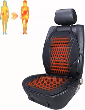 Чохли для сидінь NURII з підігрівом 12 В, інтелектуальне керування, регульована температура Підігрів сидінь Uto 12 В Універсальні комфортні чохли для сидінь Uto для вантажівки, -1Pckung 1Pckung (G, 1 упаковка)