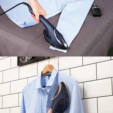 Парова праска Russell Hobbs Steam Iron Multi Паровий випрямляч та парова праска Steam Genie 2-в-1 (1700 Вт, пара 20 г/хв, термості