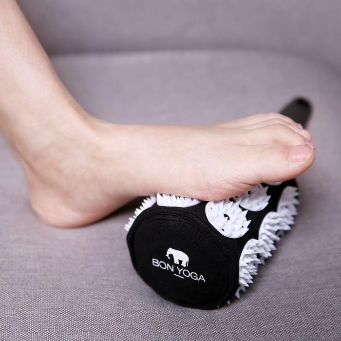 Роликовий масажний ролик для лімфотоку, масажер для шиї, полегшення подряпин на спині, зняття м&39язової напруги та болю, релаксація, інструмент для ручного масажу, чорний