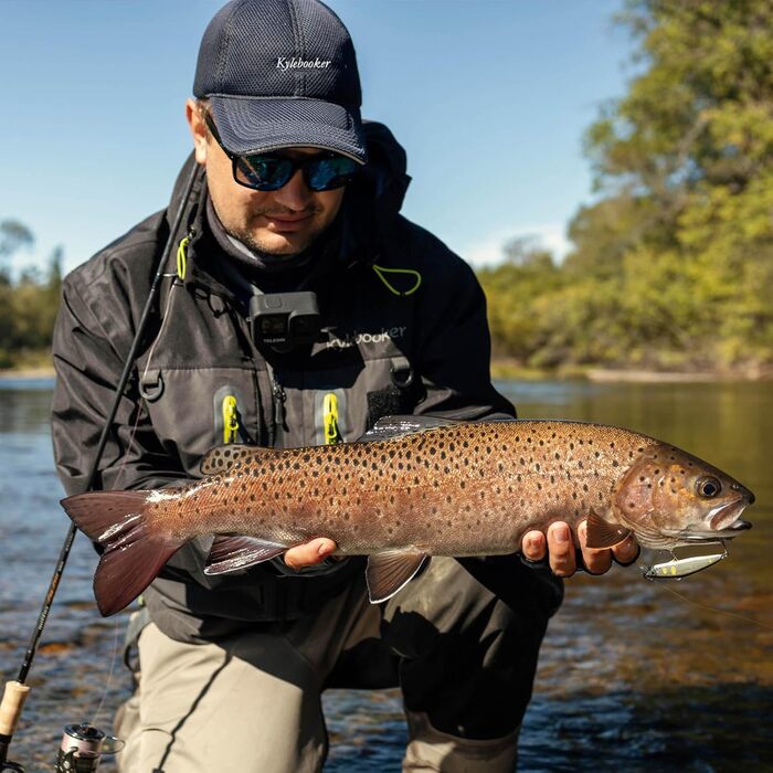 Дихаючий одяг для риболовлі, чоботи для ходьби, рибальські штани, вейдерси, міцні всепогодні штани для ходьби, чоловічі штани з трикотажним матеріалом KB003 L Оливковий Зелений