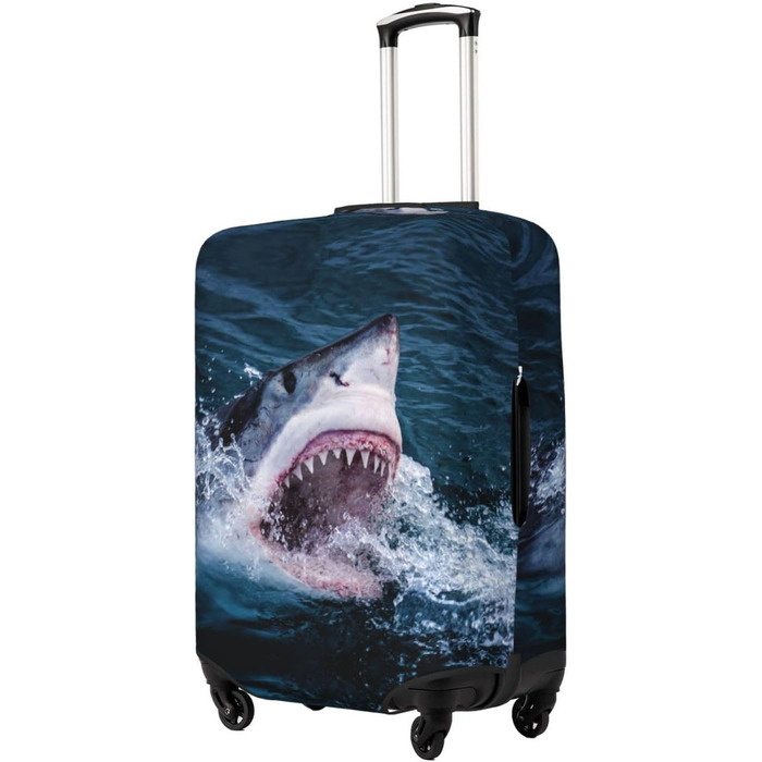 Чохол для валізи BAFAFA з принтом Морський бриз, захисний еластичний чохол від подряпин та пилу для багажу, чорний, розмір 90