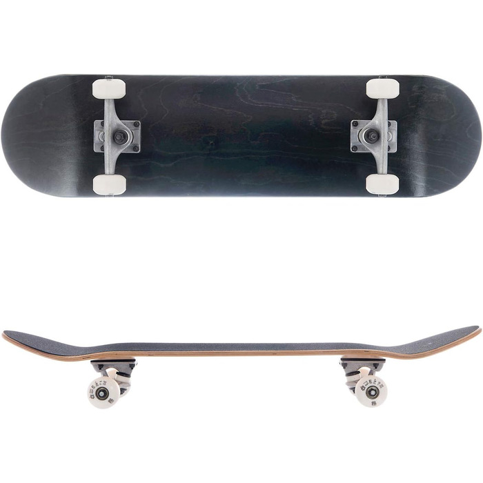 Канадський скейтборд Wake Up Canadian Maple Bottom Checkered Skateboard Black